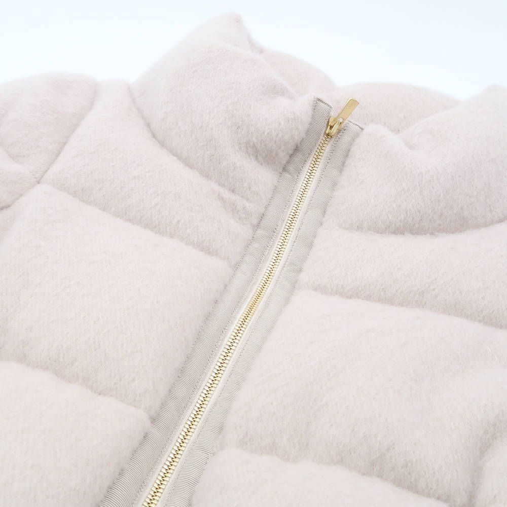 未使用 ANAYI アナイ 102327 アルパカシャギー ダウンコート 34 5号 XS  