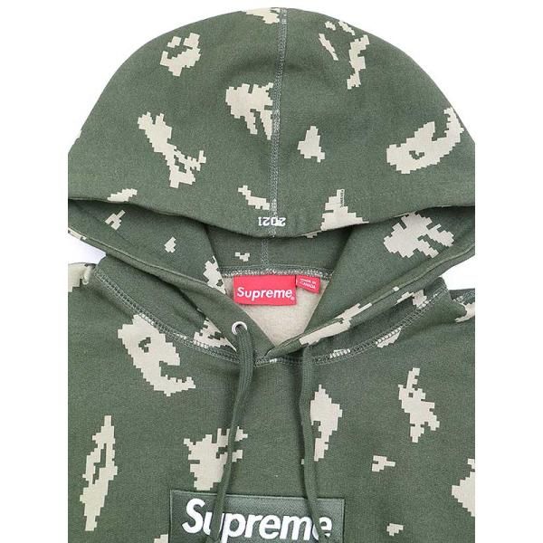 Supremeシュプリーム21AWBoxLogoHoodedSweatshirtOliveRussianCamo