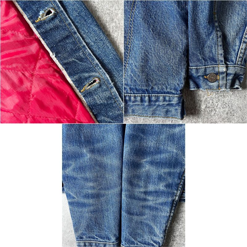 60s 70s Sears ROEBUCKS 中綿 キルティング ライナー デニム 60s 70s Sears ROEBUCKS 中綿 キルティング ライナー デニム