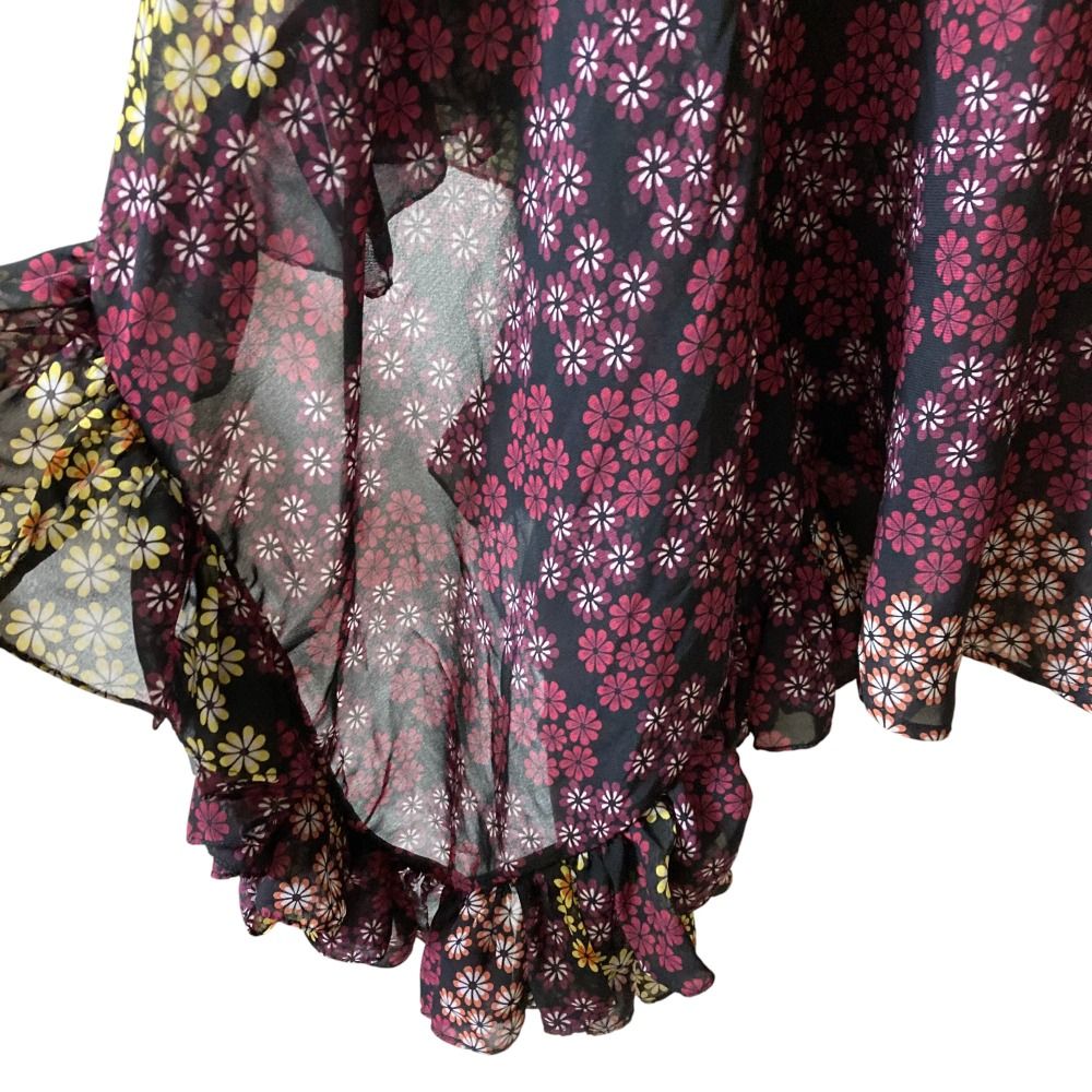 フリルスリーブ シアーブラウス