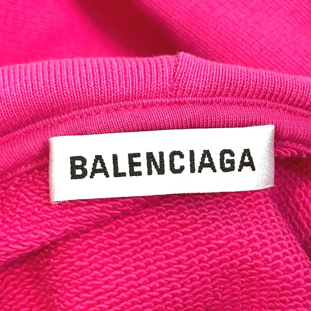 BALENCIAGA ロゴフーディ ピンク バレンシアガ トップス パーカー