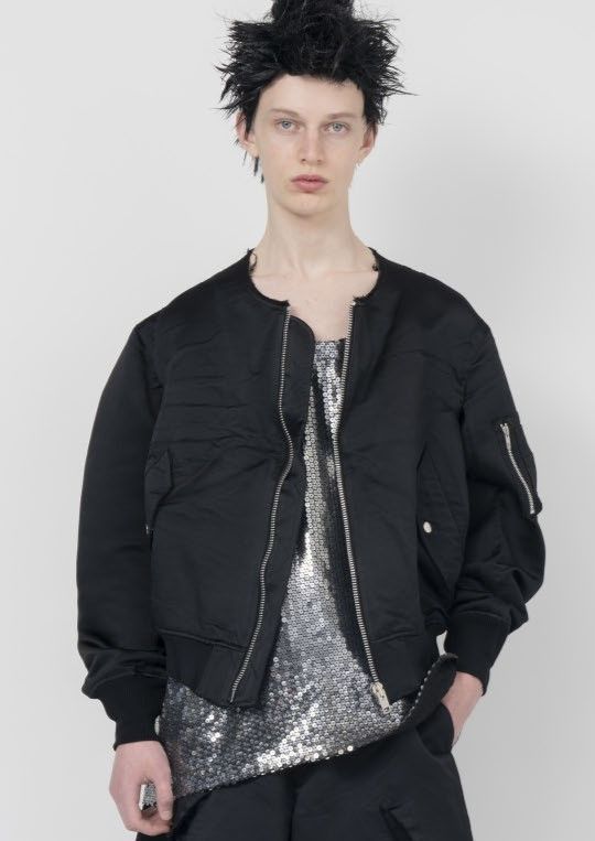 BLACK COMME des GARCONS 24ss エステルボンバージャケット MA-1