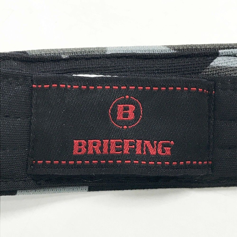 【美品】BRIEFING GOLF ブリーフィング カモフラ迷彩柄 サンバイザー BRIEFING GOLF ブリーフィング サンバイザー カモフラ 迷彩 総柄