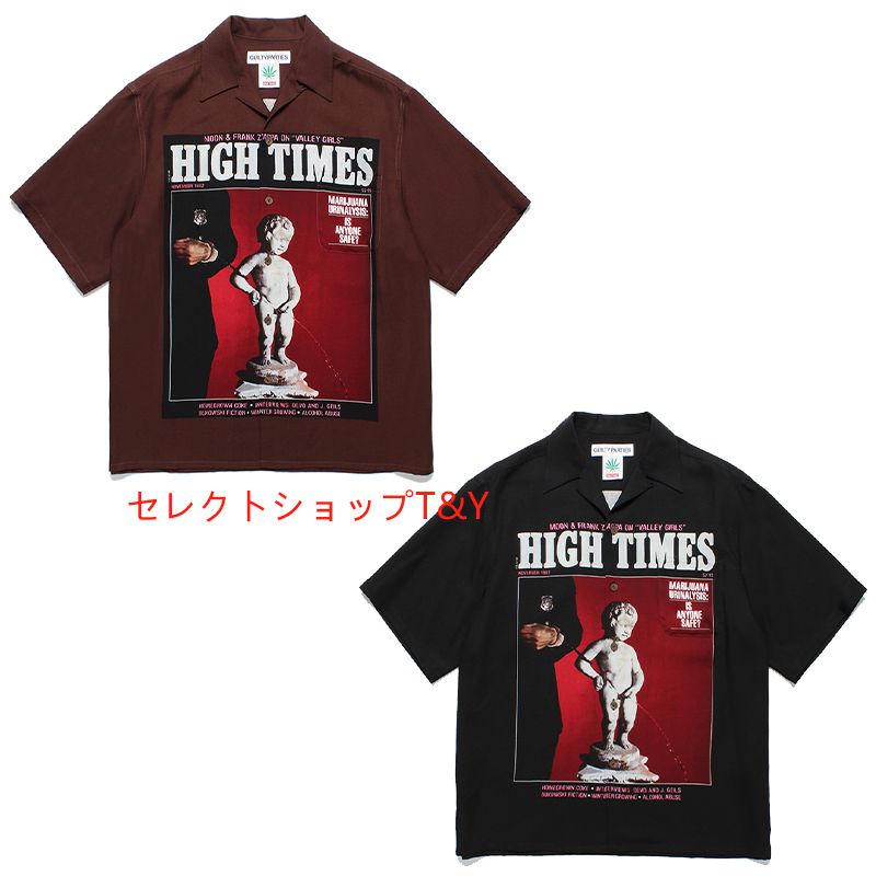 ワンランク上のお洒落♪☆WACKO MARIA ワコマリア× HIGH TIMES☆最新作ハワイアン半袖シャツ2カラーユニセックス