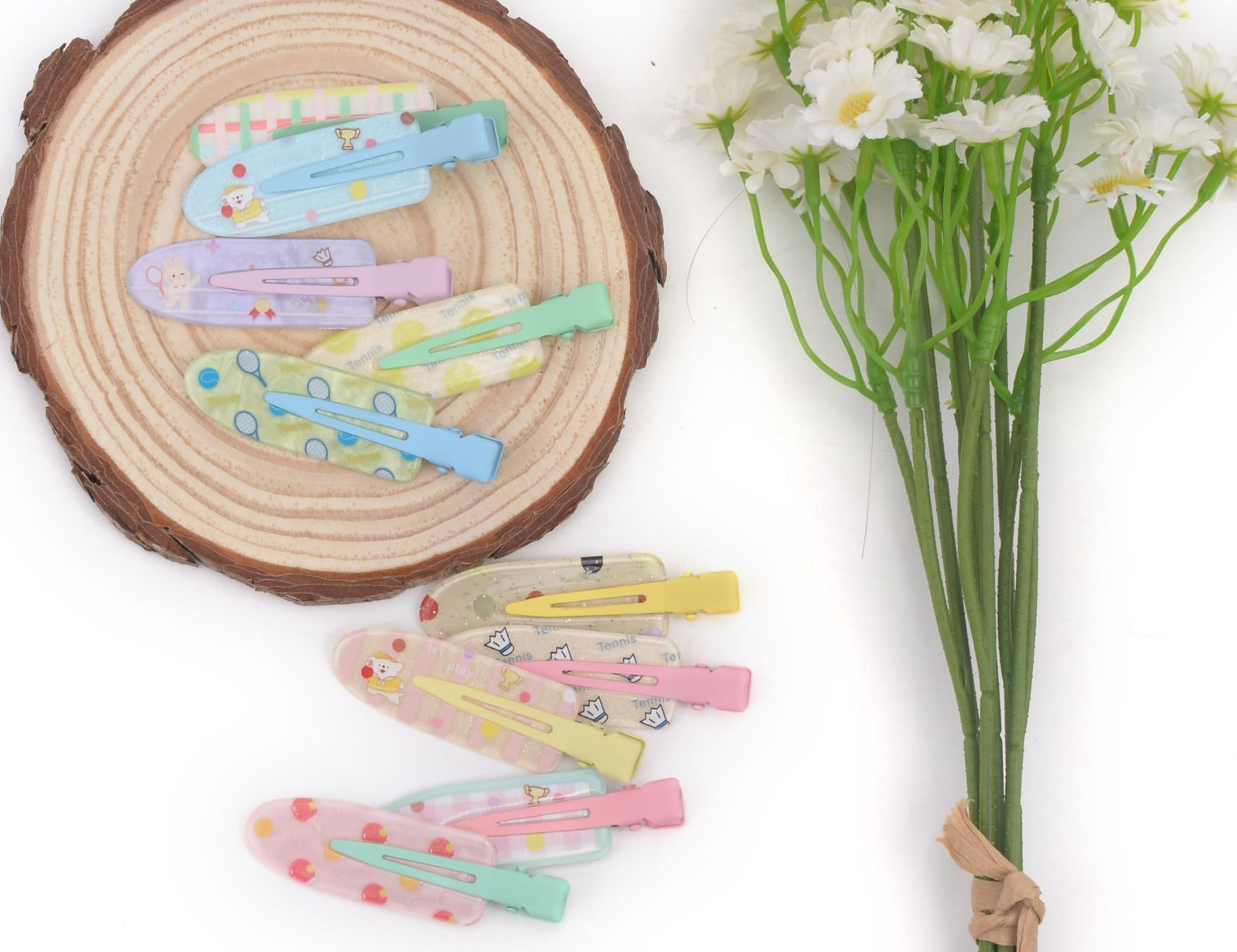  前髪クリップ かわいい ヘア シンプル 髪留め キラキラ 花 リボン 10点セット 女の子 かみどめ キッズ お ヘアピン 赤ちゃん ベビー プレゼント ヘアクリップ BIANHUAN クリップ クリップ 輪ゴム