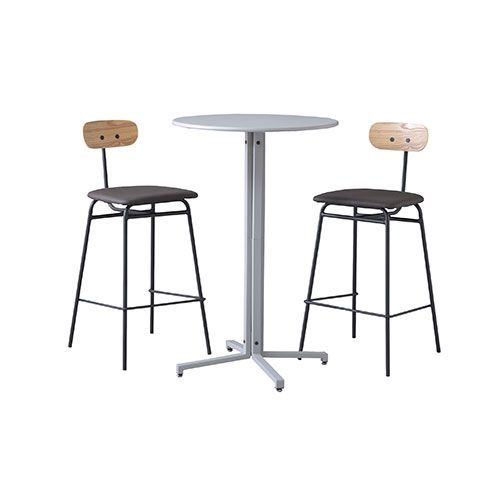 東谷 ハイテーブル サークル グレー PT-332GY