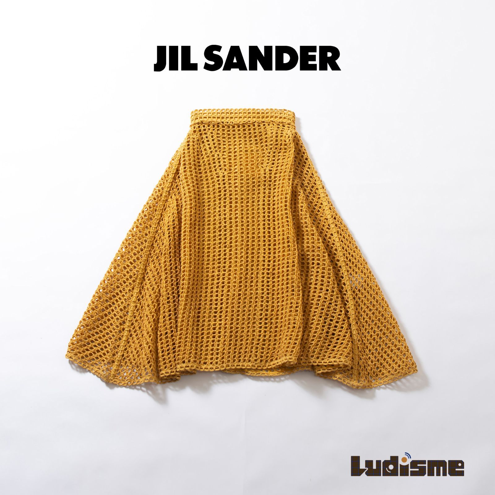 ジルサンダー JIL SANDER ロングスカート メッシュデザイン ◇新品タグ  