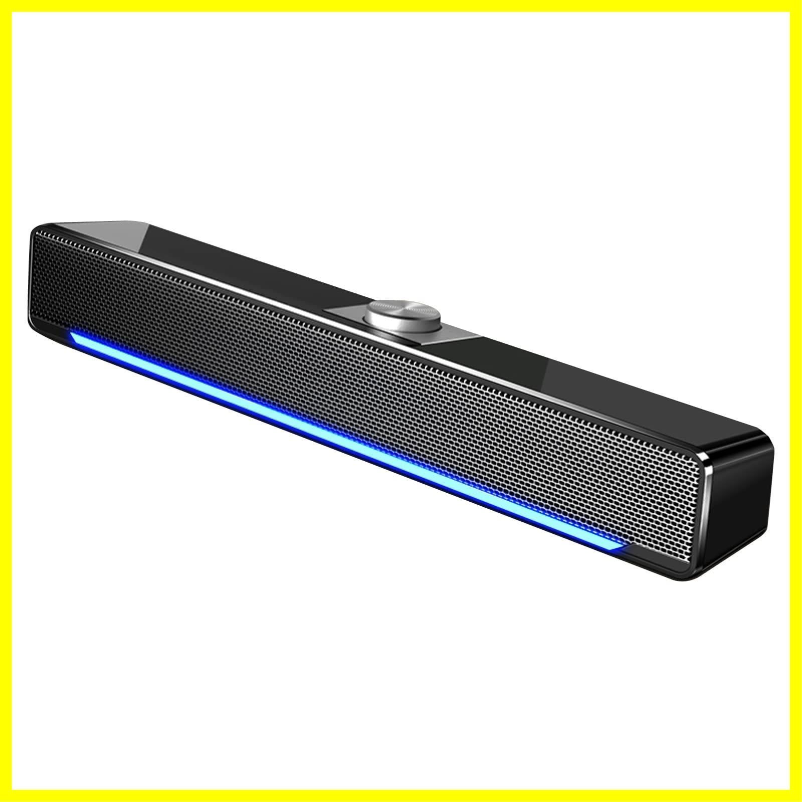 【在庫処分】サウンドバー パソコン pcスピーカー パソコン用スピーカー pc テレビ USB給電 スピーカー speaker 4Dサラウンドサウンド 【OTOE】 最上位機種 (ブラック)