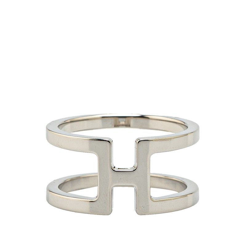 エルメス H アン ロン シルバー メタル レディース HERMES 1-0210259