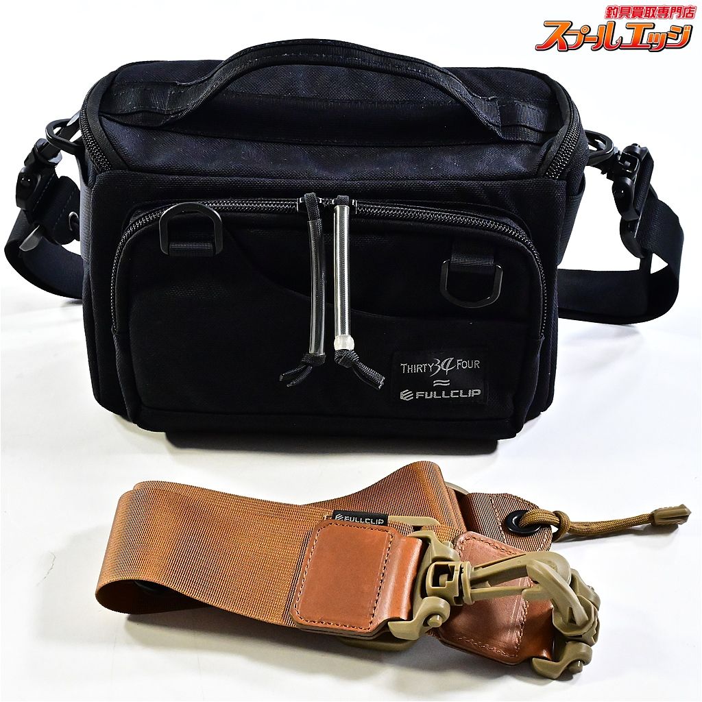 フルクリップxサーティーフォー 俺のバッグ ブラック アジングバッグ ジェットグライド38IHコヨーテ付THIRTY-FOUR K_100 e07657