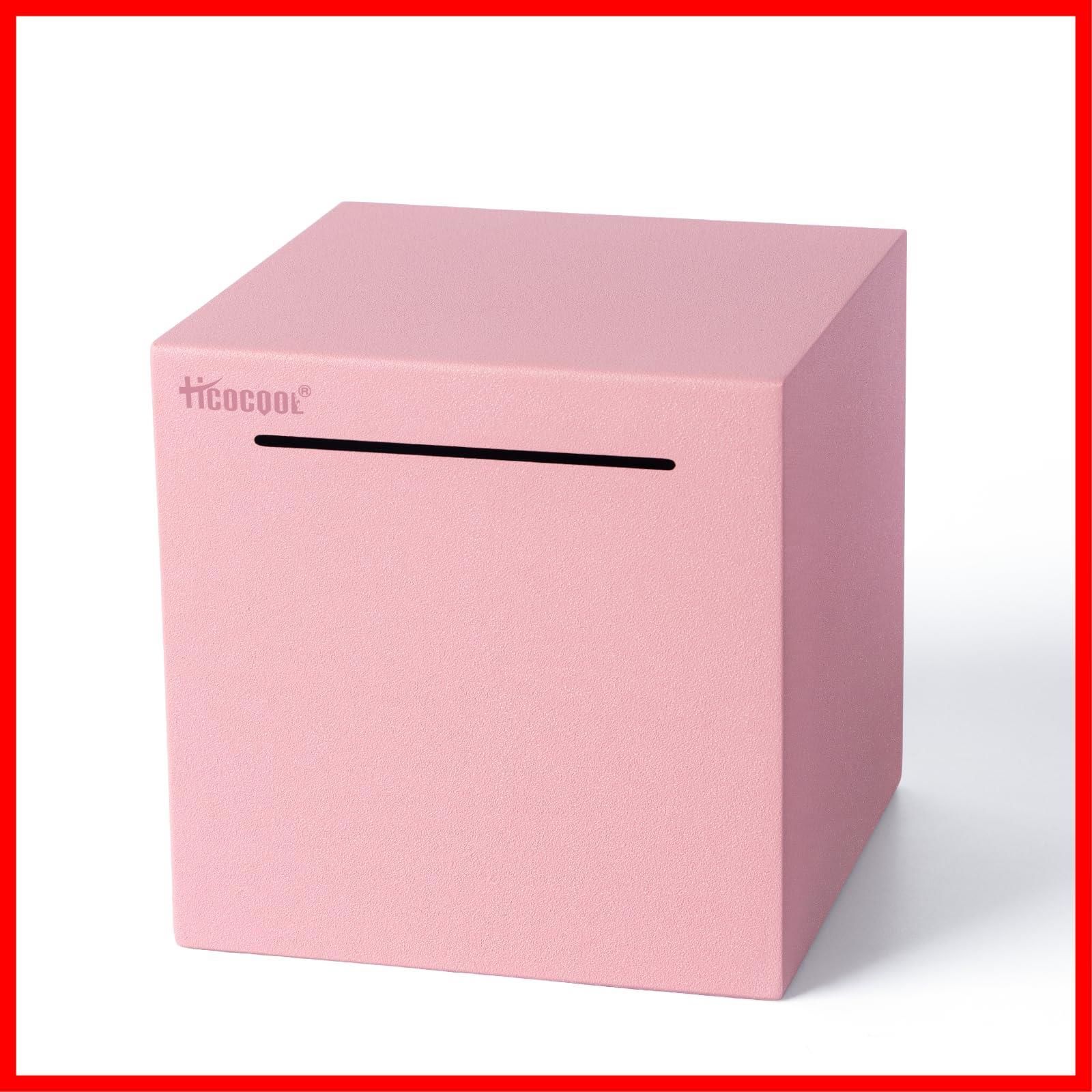 在庫処分】貯金箱からの引き出し不可|12×12×12cm,ピンク 100万 在庫処分】貯金箱からの引き出し不可|12×12×12cm,ピンク 100万
