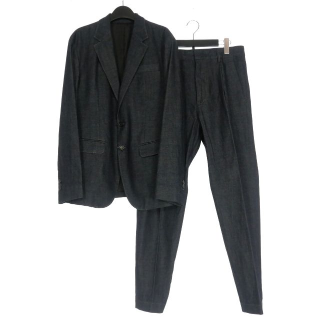 ディースクエアード DSQUARED2 23AW New York Suit デニム セットアップ スーツ 上下 46 インディゴ D74FT0465 正規