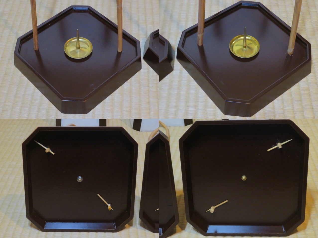 足元行灯溜塗一双