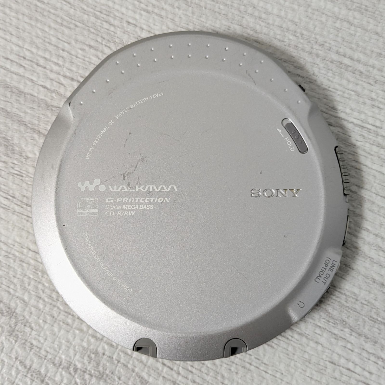 SONY ソニー D-EJ2000 希少ジャンク ポータブルCDプレイヤー リモコン