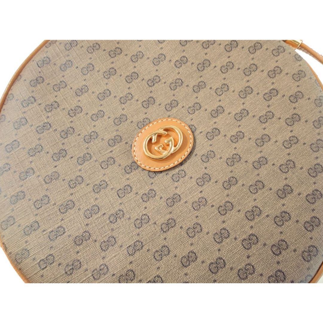 ヴィンテージ GUCCI グッチ マイクロGG 丸型 ショルダーバッグ