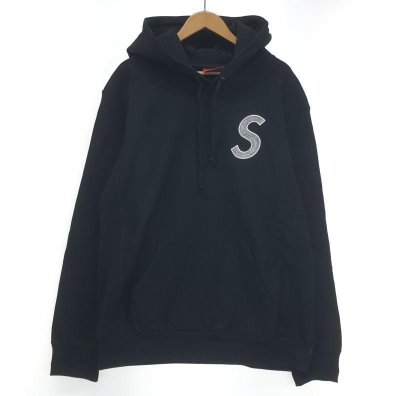 【中古】Supreme 18FW S Logo Hooded Sweatshirt パーカー XL ブラック シュプリーム[10]