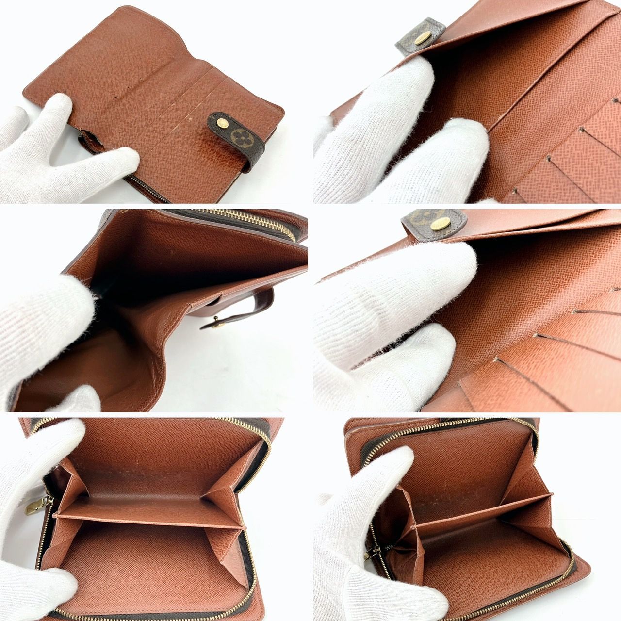 LOUIS VUITTON　ルイヴィトン　モノグラム　ポルト パピエ ジップ LOUIS VUITTON】ルイヴィトン『モノグラム ポルト パピエ ジップ