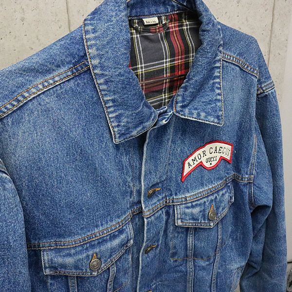 【未使用に近い】グッチ　GUCCI　デニムジャケット　38 GUCCI - グッチ GUCCI ジャケット デニムジャケット Gジャン
