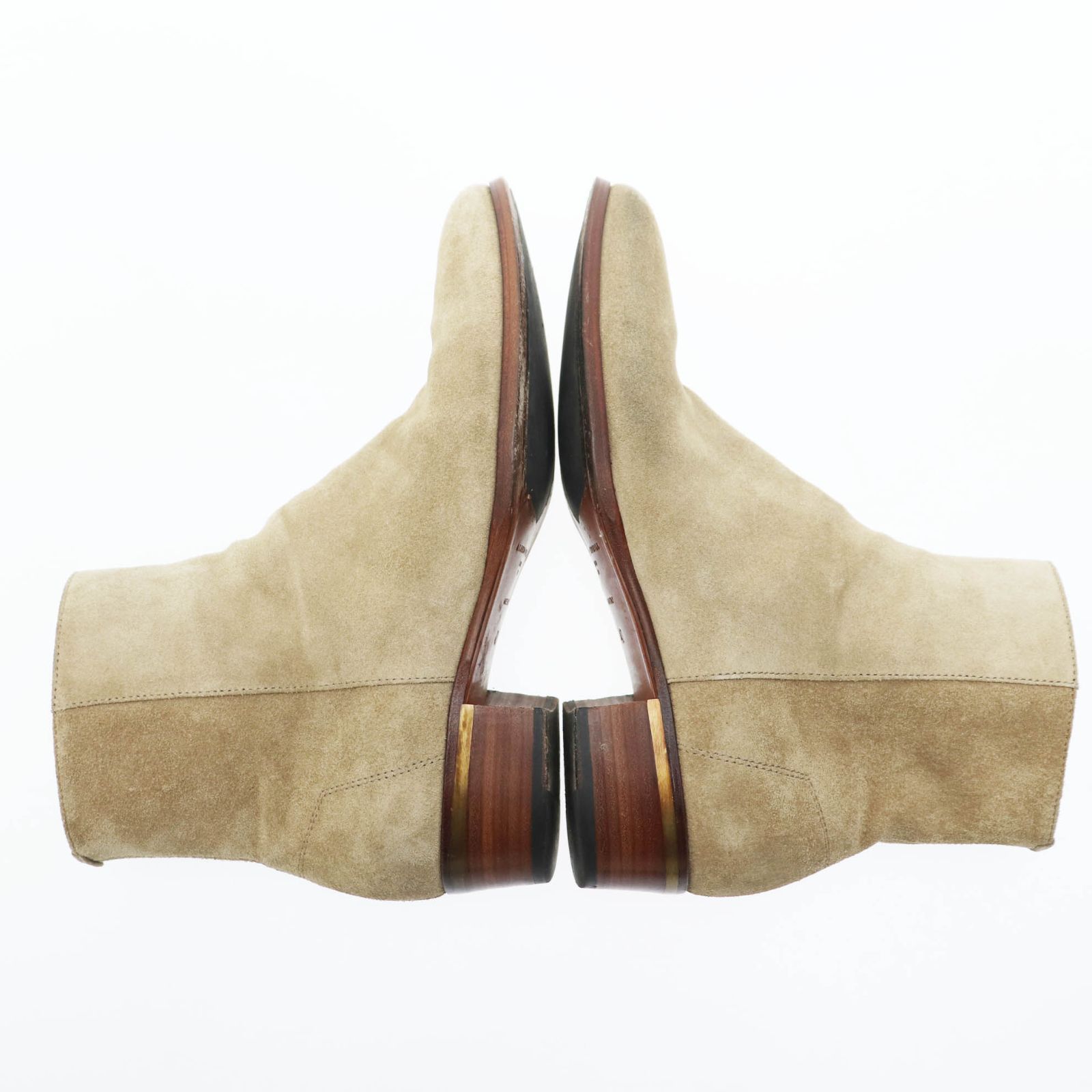 アルフレッドダンヒル ALFRED DUNHILL サイドジップ スウェード ヒール 
