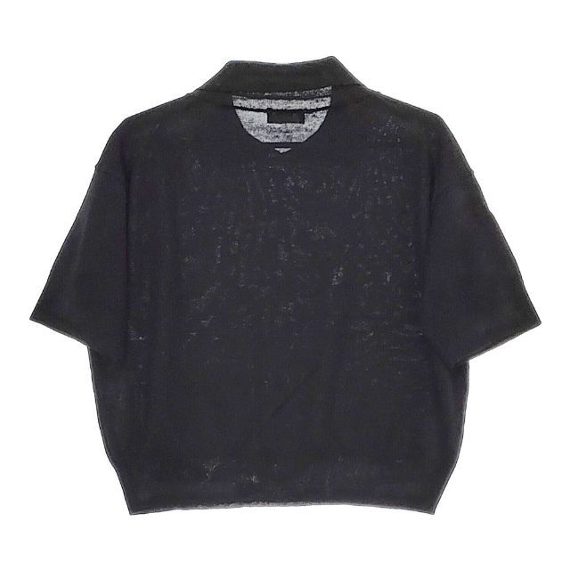 美品　マーガレットハウエル　メルトン　ダッフルコート　カシミヤ　ウール　ネイビー MARGARET HOWELL 578-2162003 COTTON HEMP 半袖 ニット 22SS