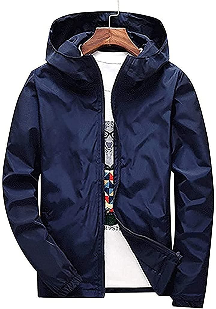 Neiman(ニーマン) メンズ 長袖 ウインドブレーカー 登山 薄手( ネイビー，  3XL)