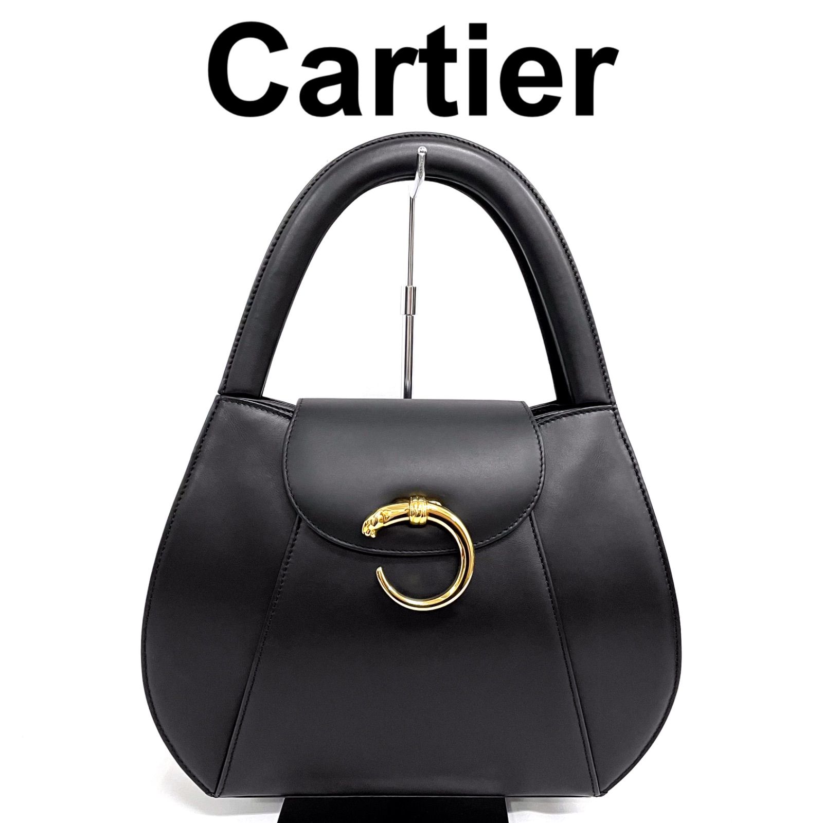美品】 Cartier カルティエ パンテール パンサー ハンドバッグ レザー 