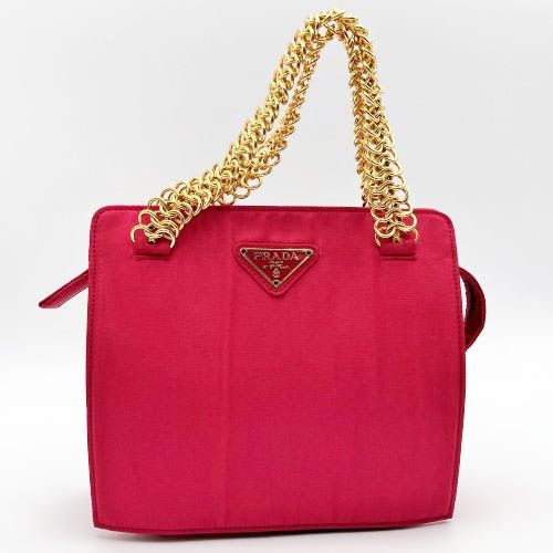 PRADA エピレザー パーティーバッグ ピンク（PRADA エピレザー
