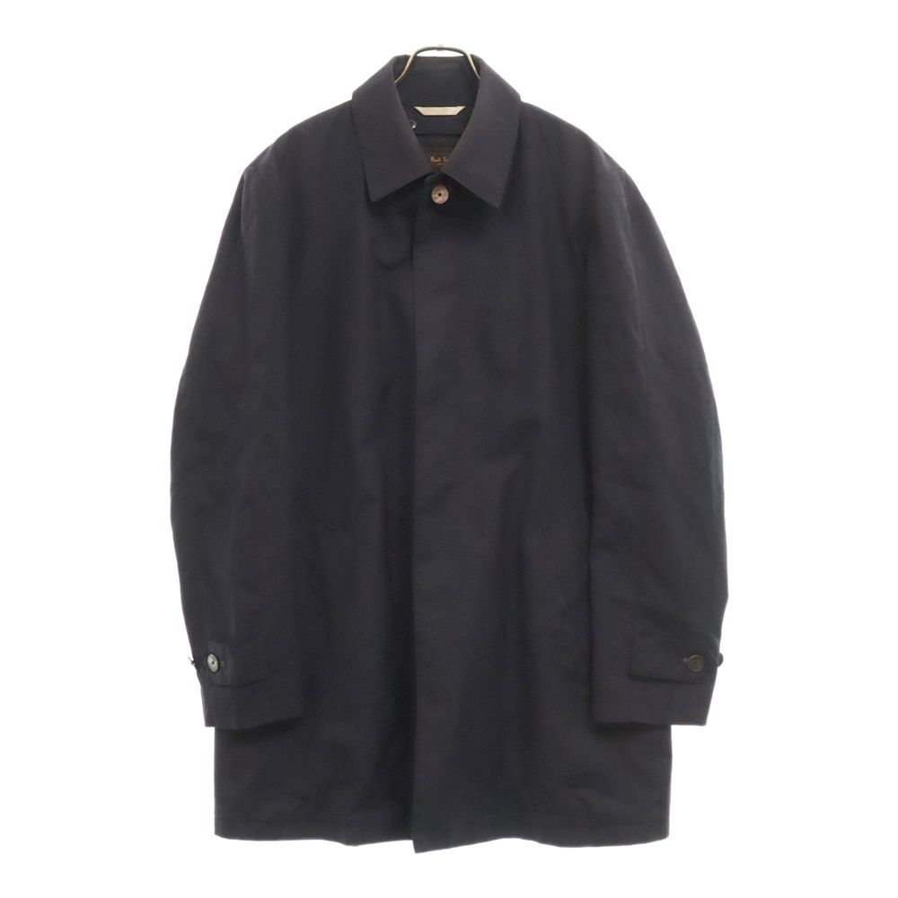 美品 ポールスミス 比翼仕立て 千鳥柄 ステンカラー コート ライナー付き Paul Smith (ポールスミス) 千鳥柄ライナー付きステンカラー比翼