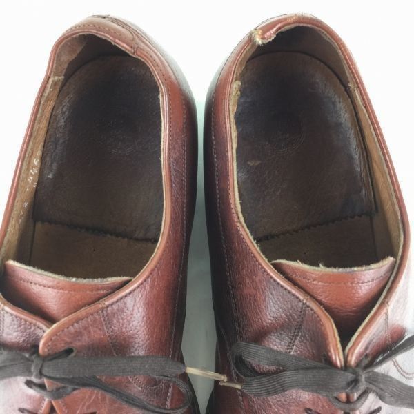 80s-90s Vintage Florsheim/フローシャイム【9.5 幅広5E 27.5 茶 