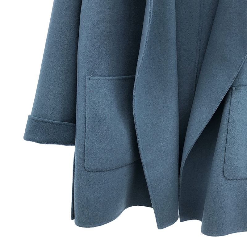 Spick and Span / スピックアンドスパン | ウール ノーカラーミドル丈