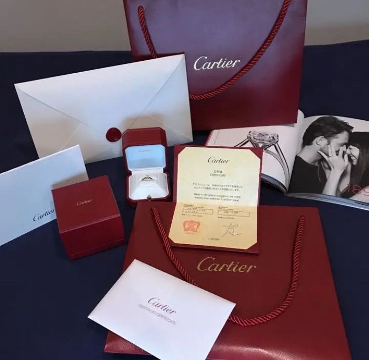 新品】カルティエ Cartier ダイヤリング 0.4ct. ピンクゴールド - メルカリ