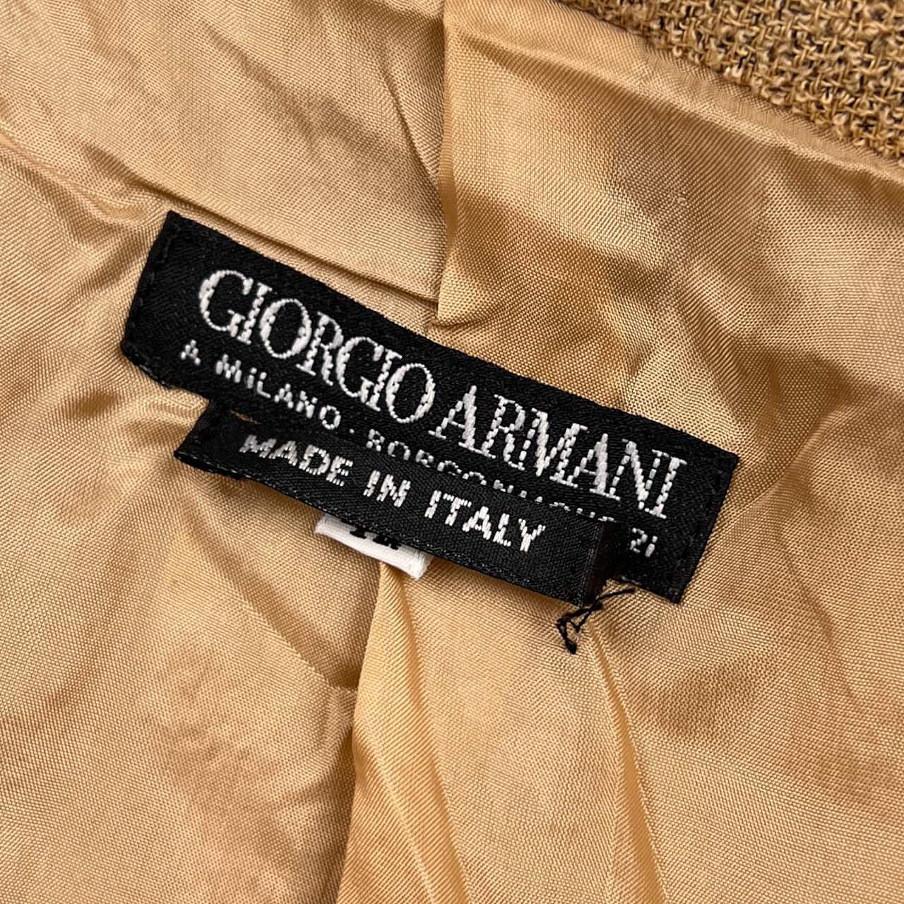 Giorgio Armani ベージュ テーラードジャケット 42 イタリア製 GIORGIO