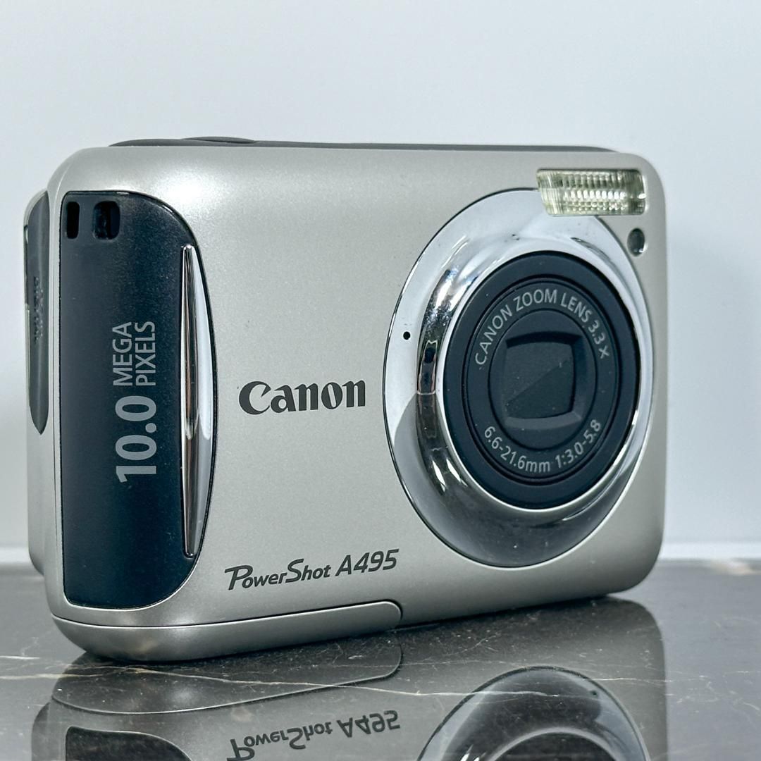 動作確認済み】CANON POWERSHOT A495 PC1470 単三電池 動作確認済み
