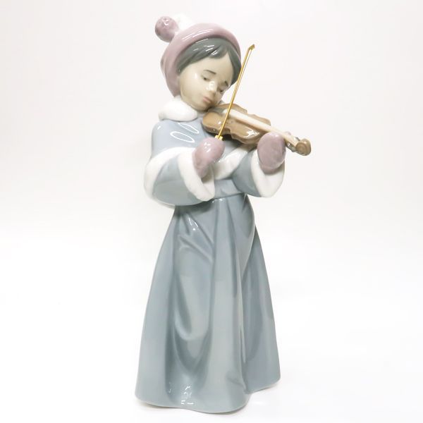 【再入荷安い】LLADRO リヤドロ フィギュリン バイオリンのレッスン　訳あり リヤドロ