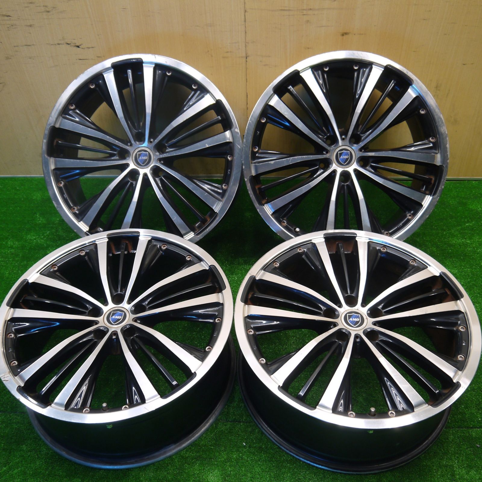 4本価格 AMD AUTO MANIAC DESIGN 20インチ ホイール 20×8J PCD114.3 5H 5100806Hホ