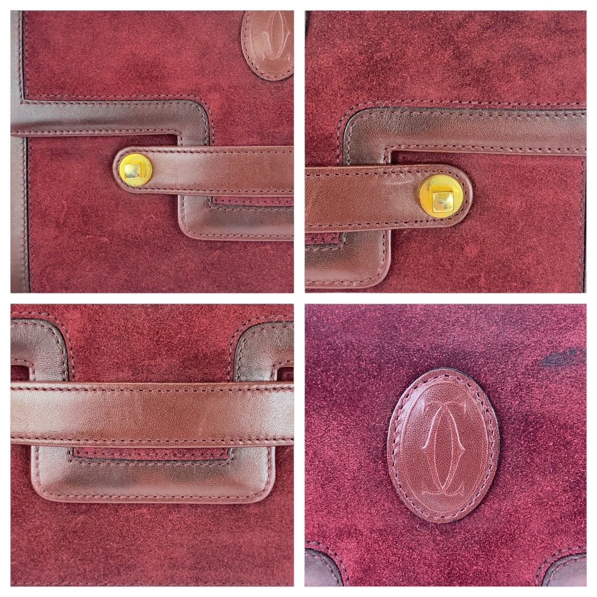 CARTIER カルティエ マストドゥカルティエ ボルドー ゴールド金具  