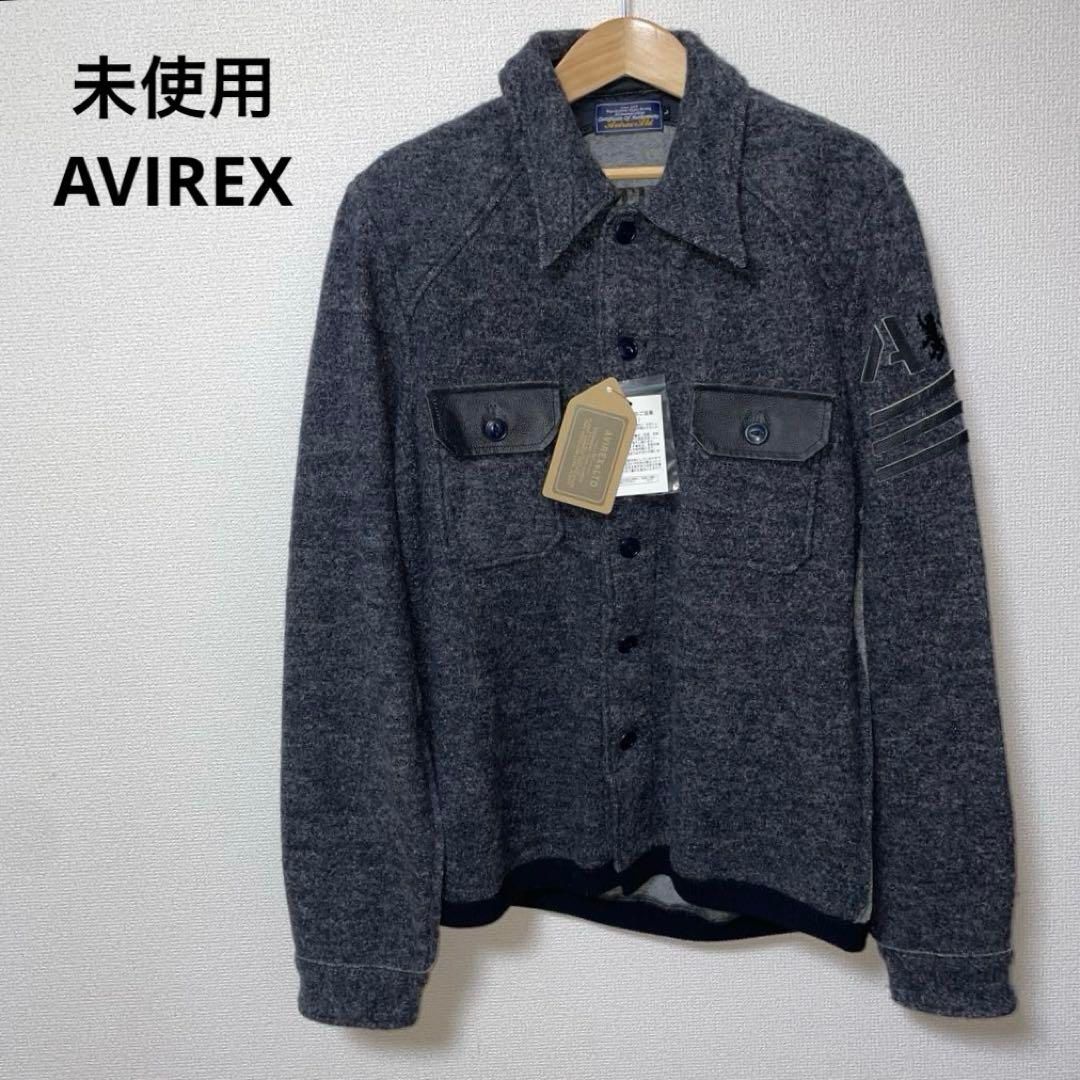 AVIREX アヴィレックス グレー L ウールジャケット
