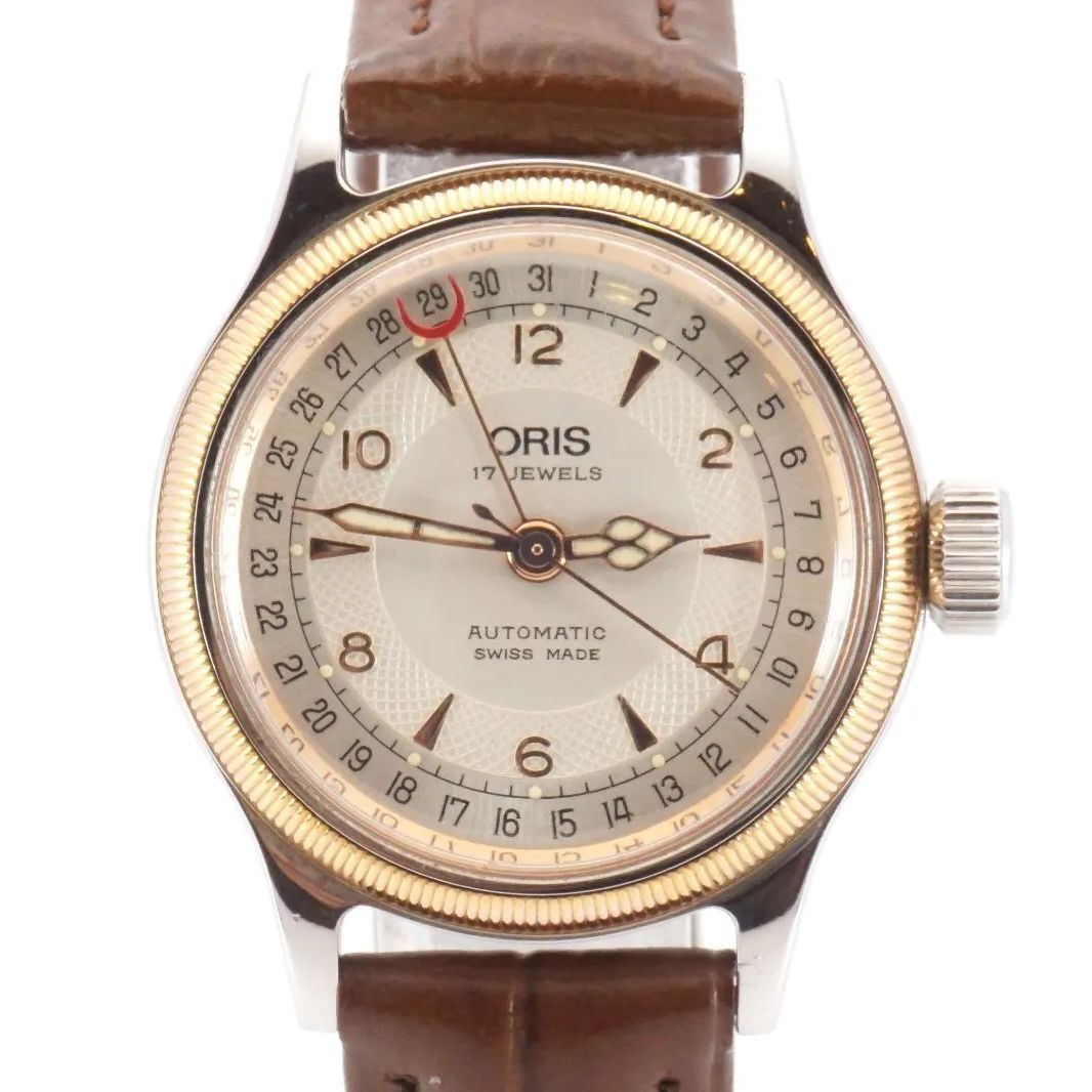稼動品 ORIS オリス ビッグクラウン ポインターデイト 7400B 自動巻き ユニセックス時計 32mm スイス製