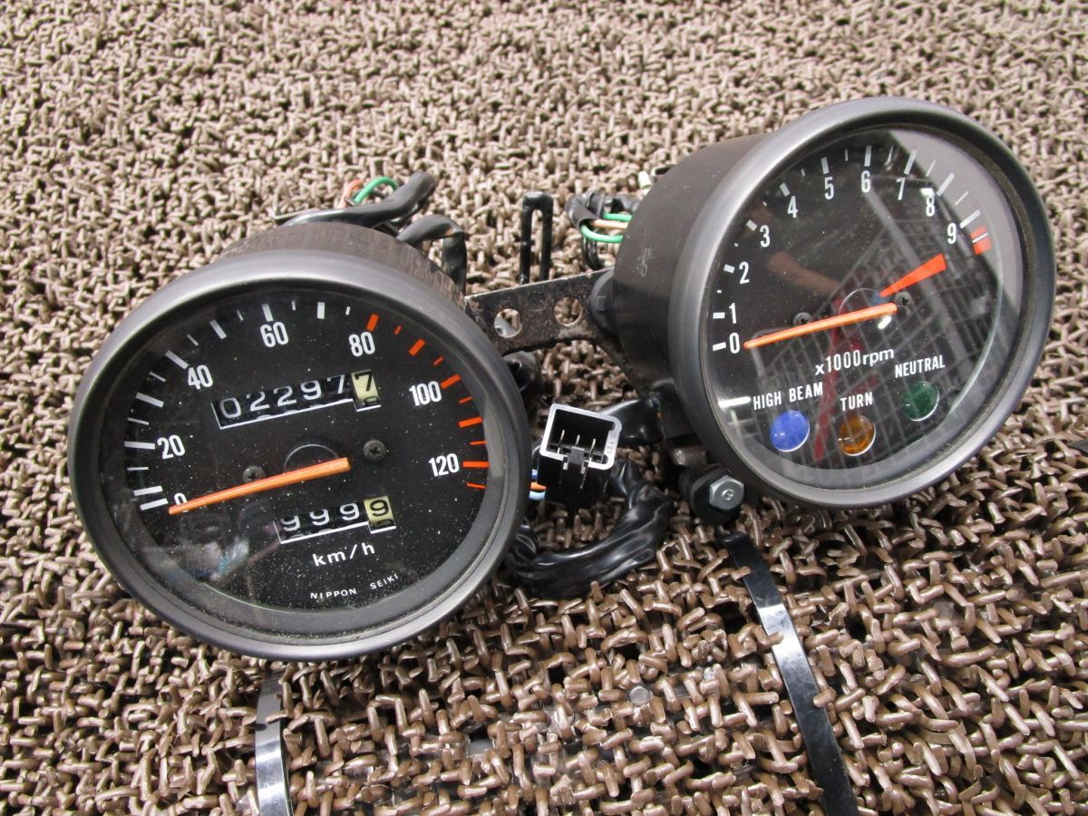 XL200R メーター スピード タコ ▲A6009 MD06 ホンダ MD06E キャブ車