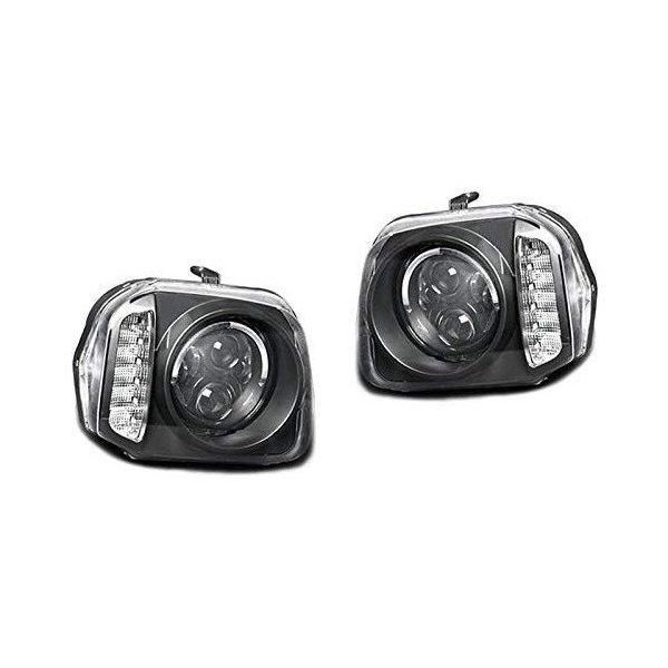 ヘッドライト JB23 ジムニー LEDウィンカー LEDリング付き インナー 