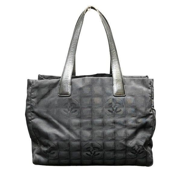 シャネル CHANEL ニュートラベル トートMM ブラック バッグ トートバッグ レディース