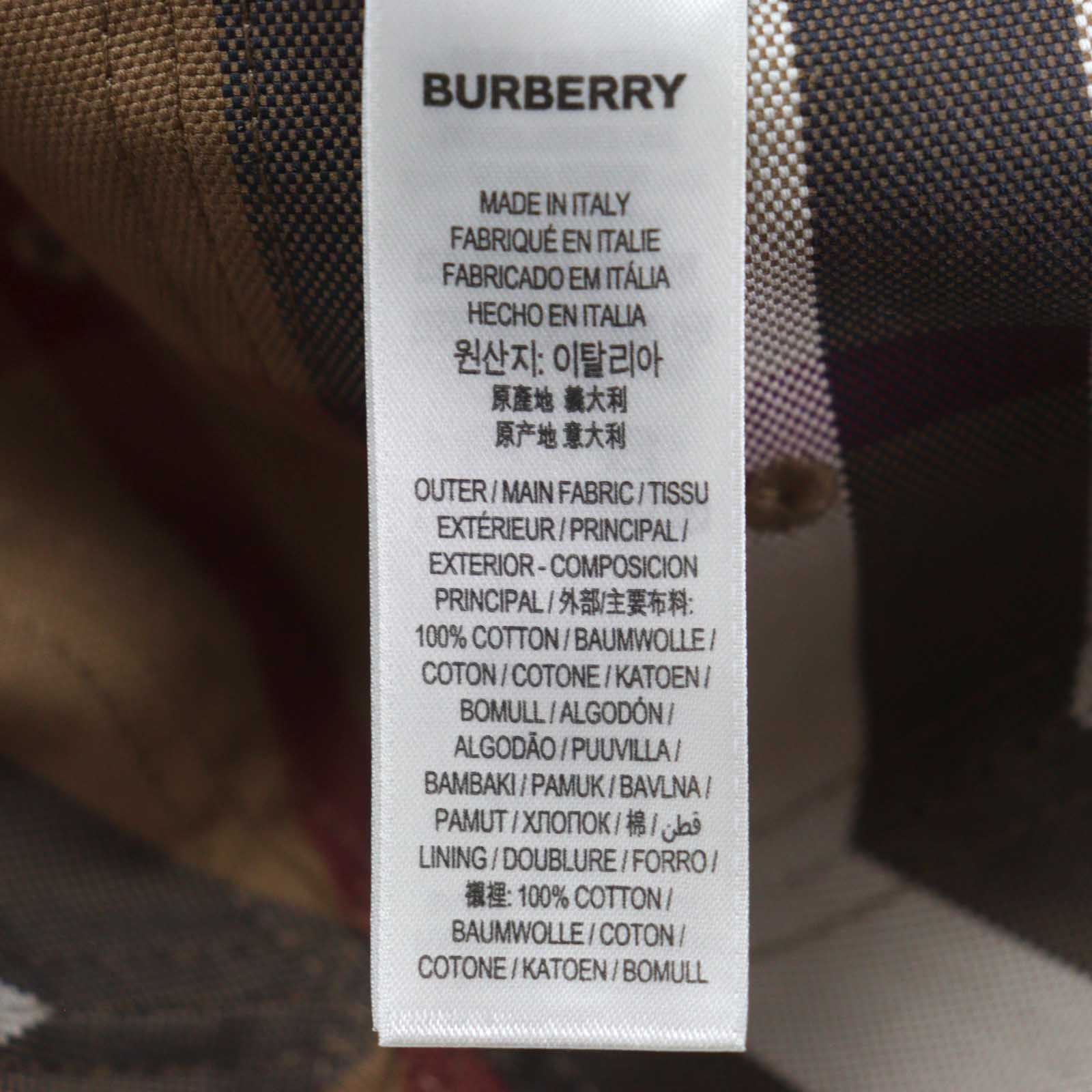 未使用品○BURBERRY バーバリー 8056296 コットン100% ノバチェック  