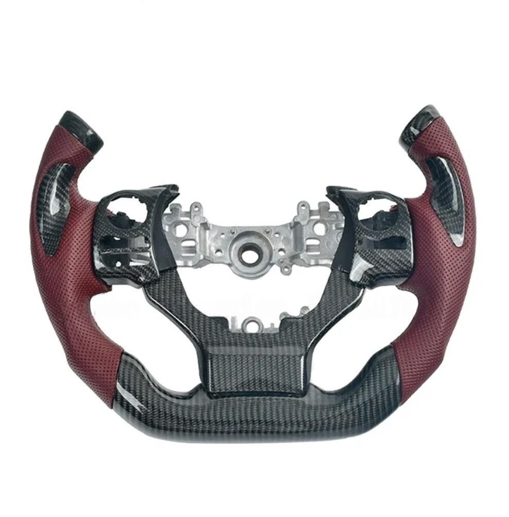 レクサス CT NX GS-F IS RC RC-F リアルカーボン製 パンチングレザー製 ステアリング1個 スイッチカバー付く ヒーター対応