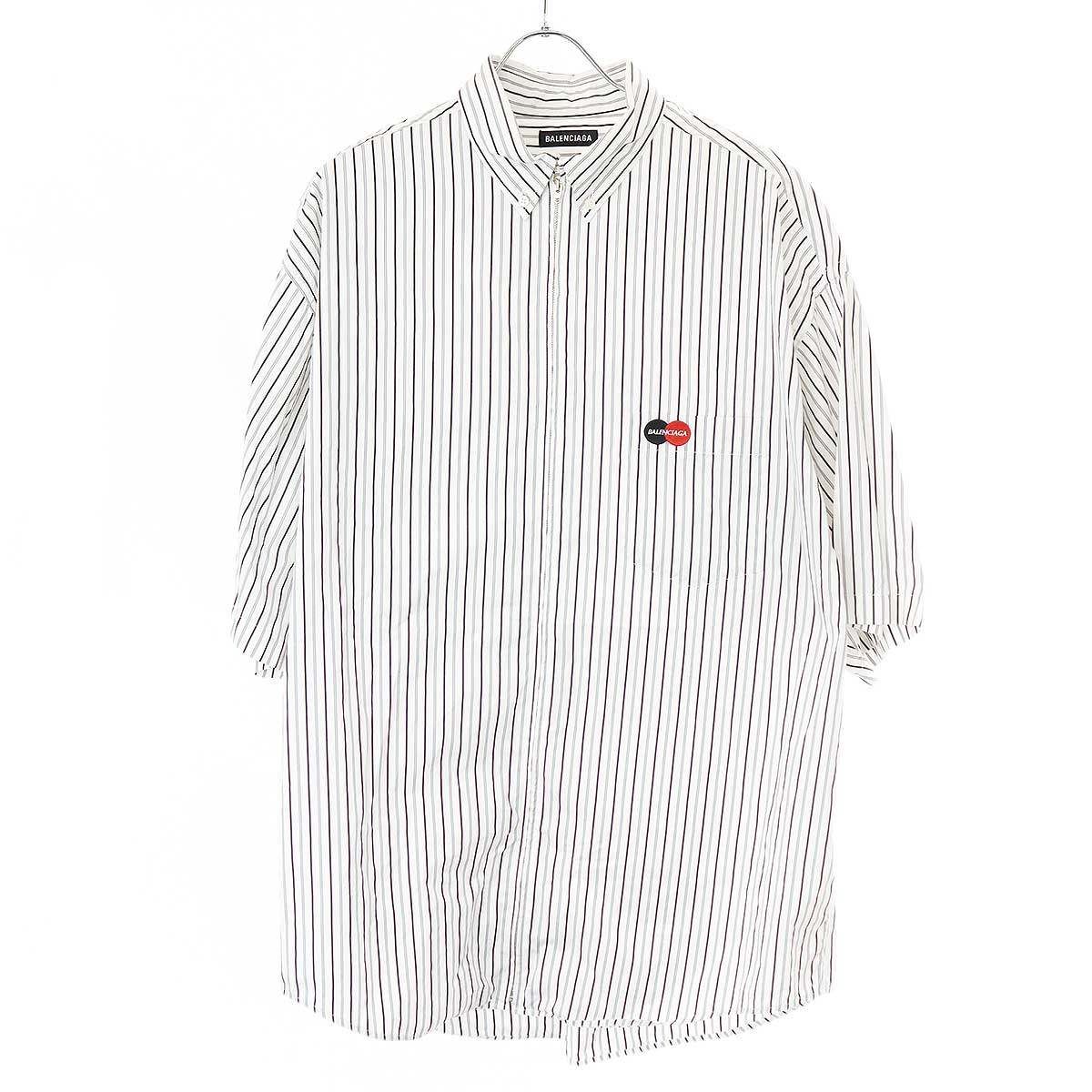 BALENCIAGA バレンシアガ 20SS オーバーサイズ ショートスリーブジップ 