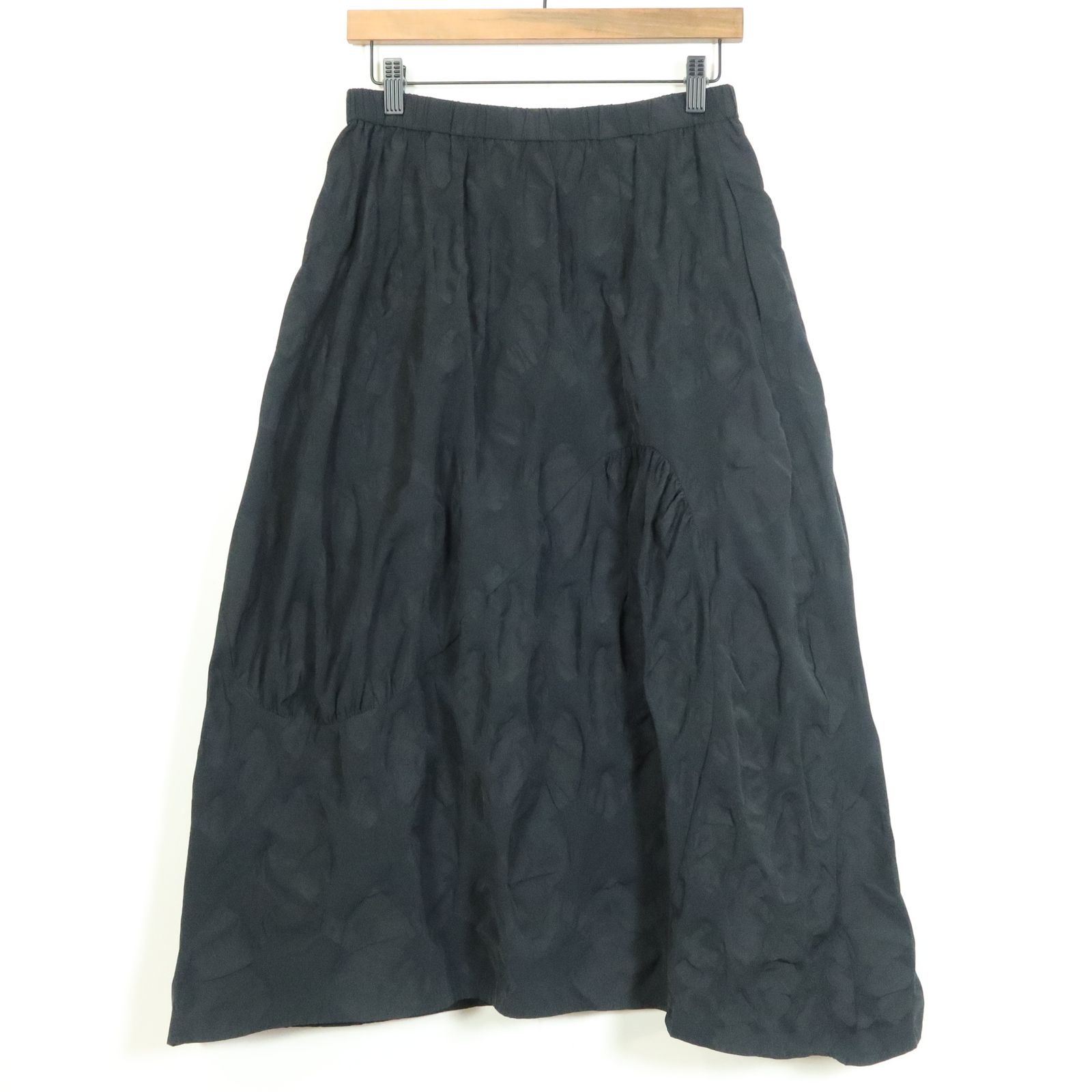 新品】センソユニコ慈雨☆ギャザースカート サイズ40 黒系 個性的な