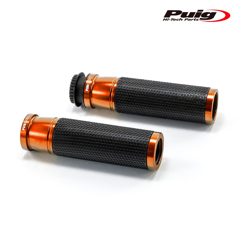 Puig 6326T HI-TECH ASCENT GRIPS ORANGE 119mm 汎用 プーチ アセント グリップ