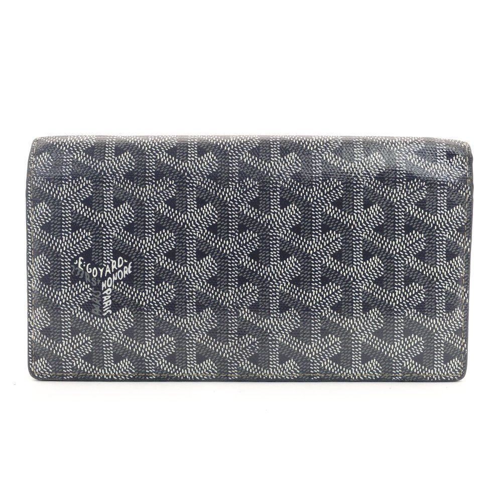 【激安大特価!】 ゴヤール GOYARD ヘリンボーン リシュリュー グリス グレー 長財布 PVC レザー 財布 メンズ 7-9-665 尊重
