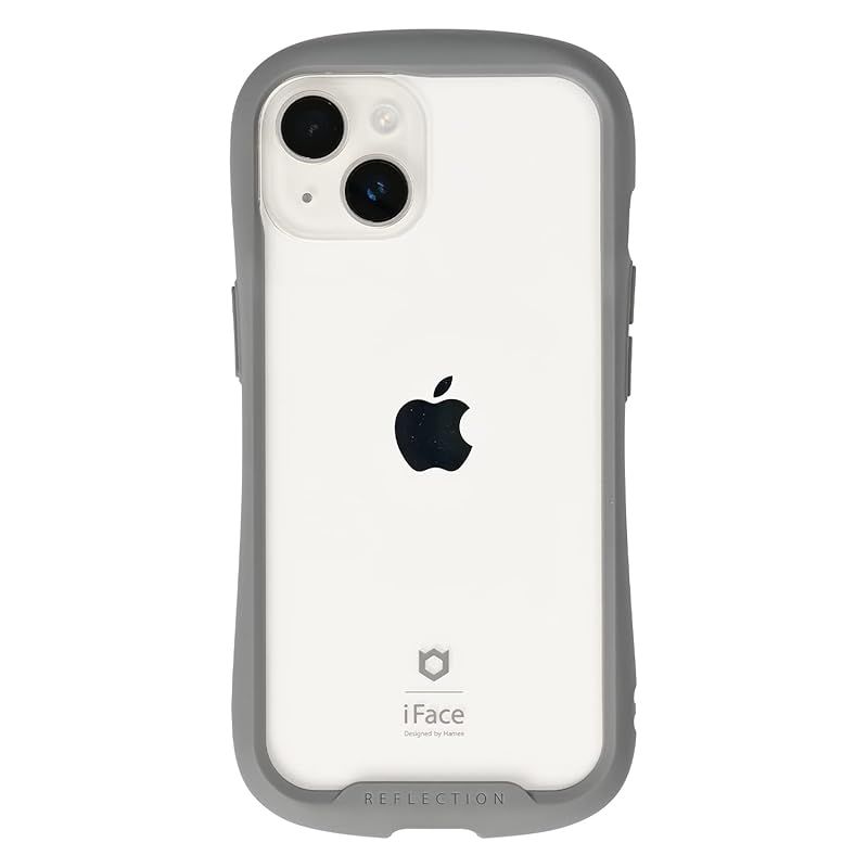 iFace Reflection iPhone 14 専用 ケース クリア 強化ガラス (グレー)【アイフェイス アイフォン14 用 iphone14 用 カバー 韓国 耐衝撃 透明 ストラップホール】 1