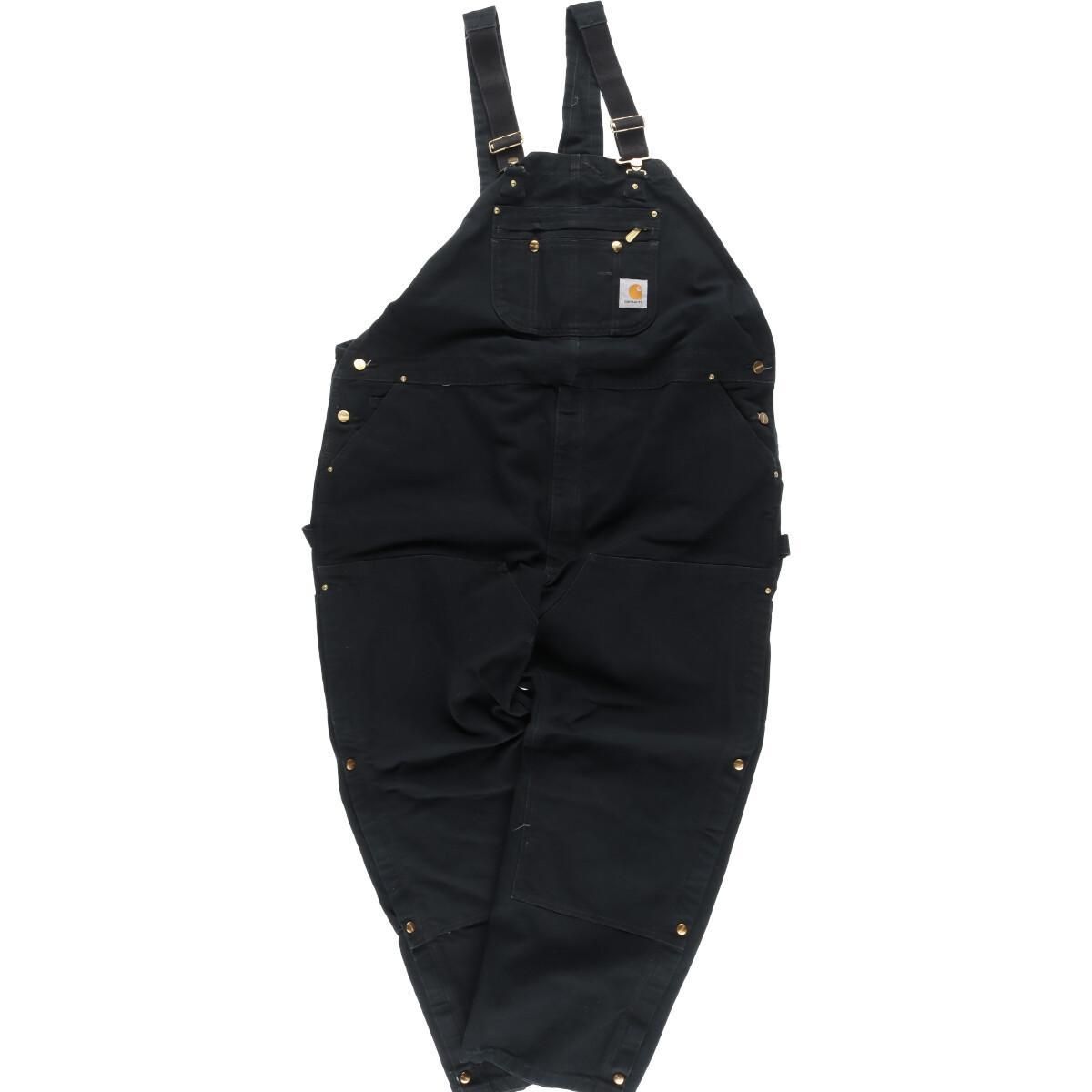 カーハート　ダブルニー　ダックオーバーオール　裏キルティング　54×32 古着 ビッグサイズ カーハート Carhartt ダブルニー ダック地