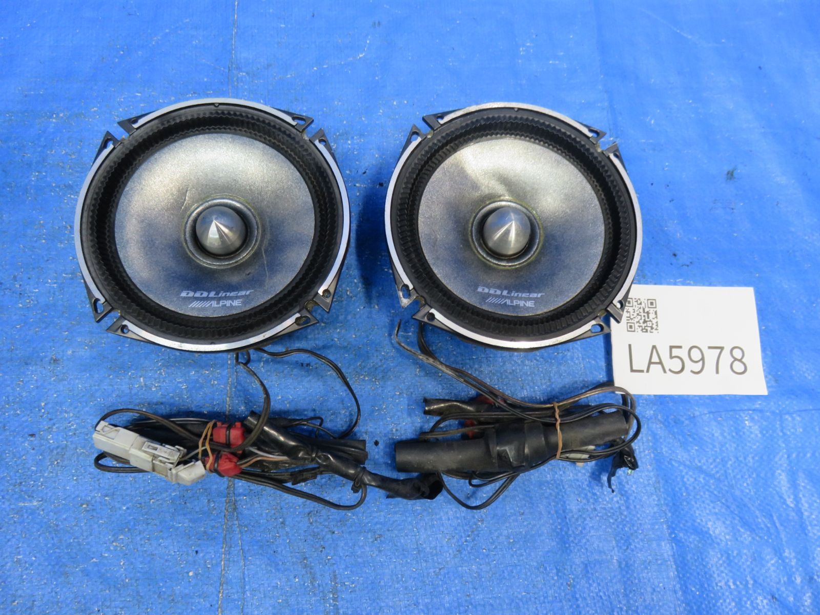 LA5978* 音出しOK アルパイン DDLinear 17cm 2WAY セパレート